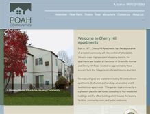 Tablet Screenshot of cherryhill-apartments.com